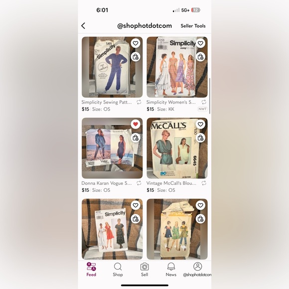 31 vintage sewing patterns! Vogue Vintage Patterns & other brands, mixed sizes - Picture 9 of 13